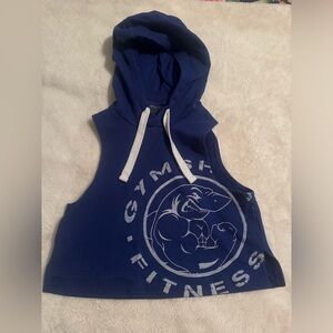 gymshark hooded tank size medium